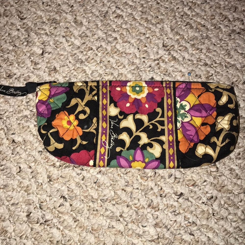 Vera Bradley cosmetic pencil brush case